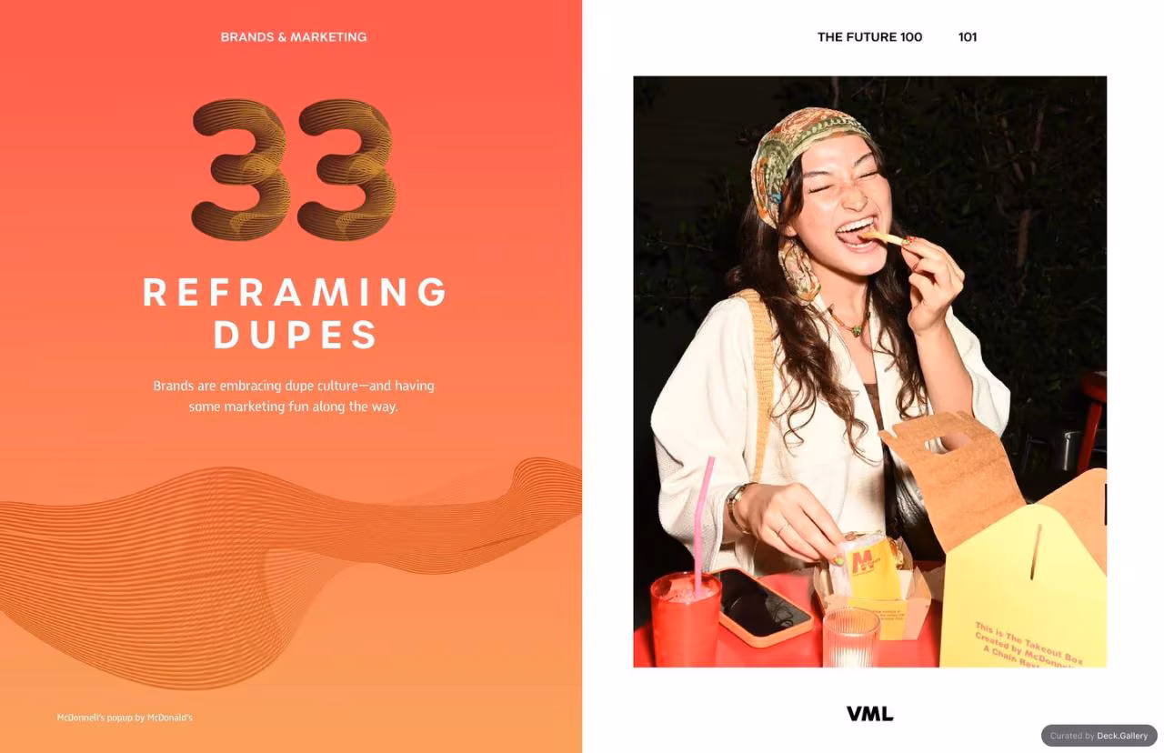 VML Intelligence The Future 100: Trends & Change to Watch in 2025, slide 101