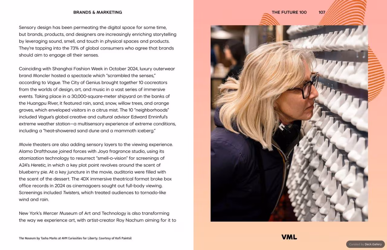 VML Intelligence The Future 100: Trends & Change to Watch in 2025, slide 107