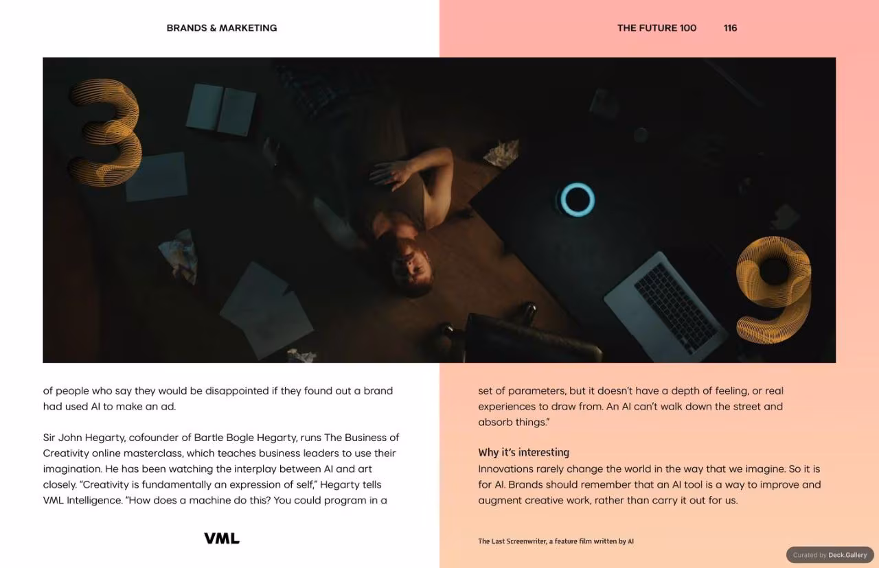 VML Intelligence The Future 100: Trends & Change to Watch in 2025, slide 116