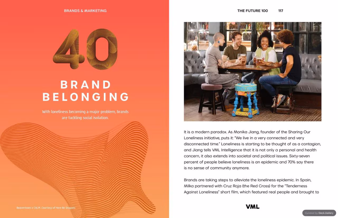VML Intelligence The Future 100: Trends & Change to Watch in 2025, slide 117