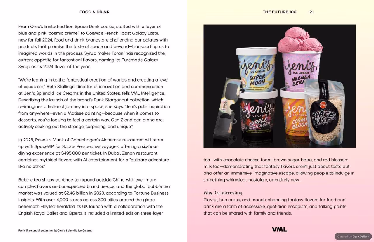 VML Intelligence The Future 100: Trends & Change to Watch in 2025, slide 121