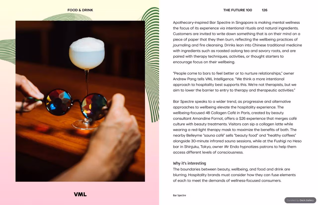 VML Intelligence The Future 100: Trends & Change to Watch in 2025, slide 126
