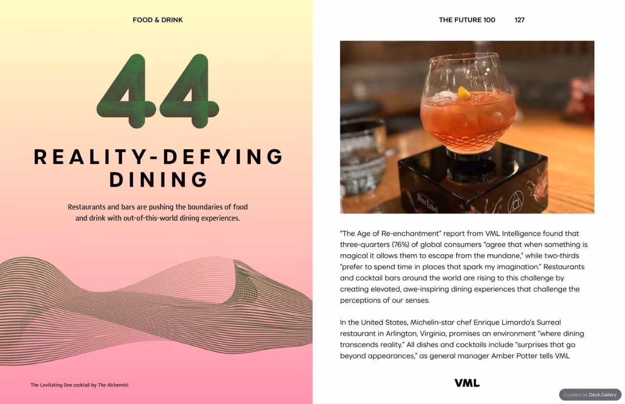 VML Intelligence The Future 100: Trends & Change to Watch in 2025, slide 127