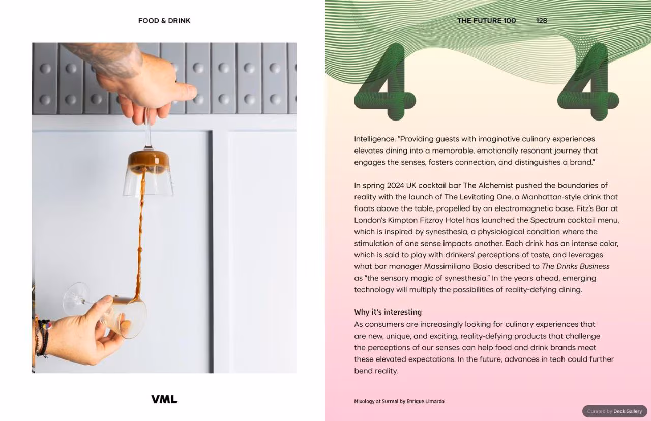 VML Intelligence The Future 100: Trends & Change to Watch in 2025, slide 128