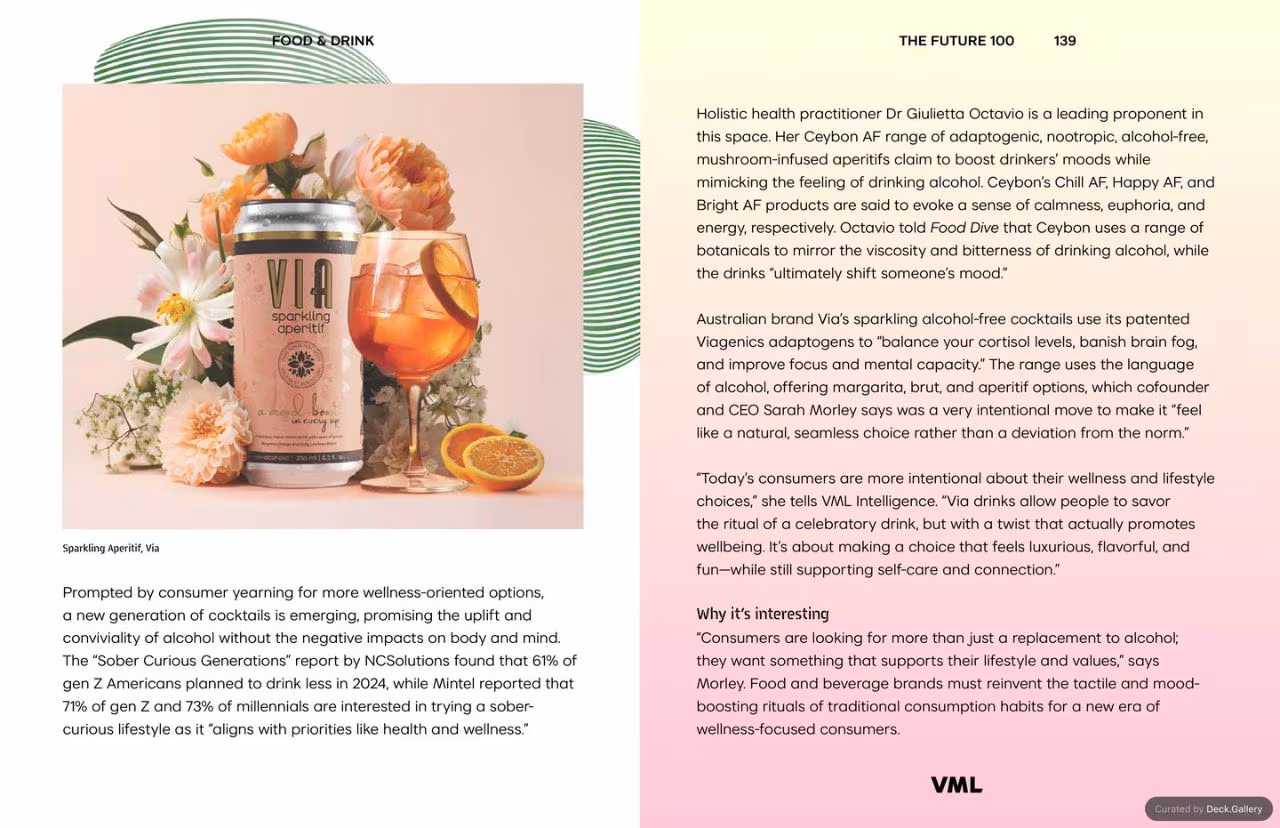 VML Intelligence The Future 100: Trends & Change to Watch in 2025, slide 139