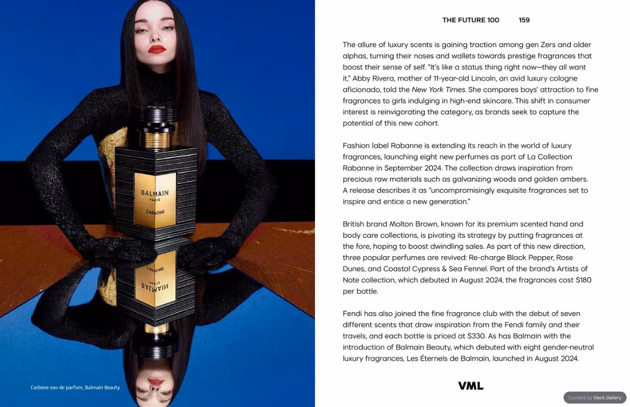 VML Intelligence The Future 100: Trends & Change to Watch in 2025, slide 159