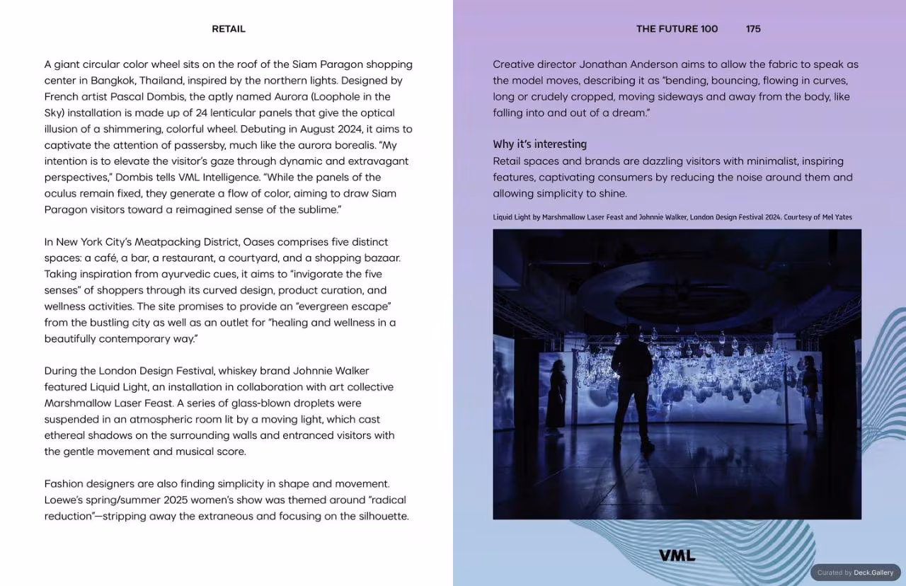 VML Intelligence The Future 100: Trends & Change to Watch in 2025, slide 175