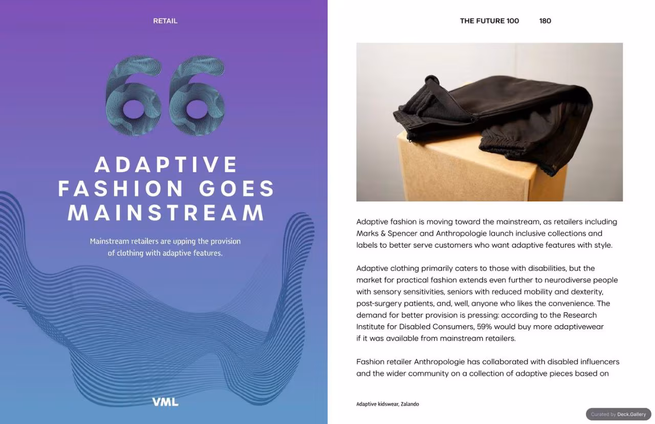 VML Intelligence The Future 100: Trends & Change to Watch in 2025, slide 180