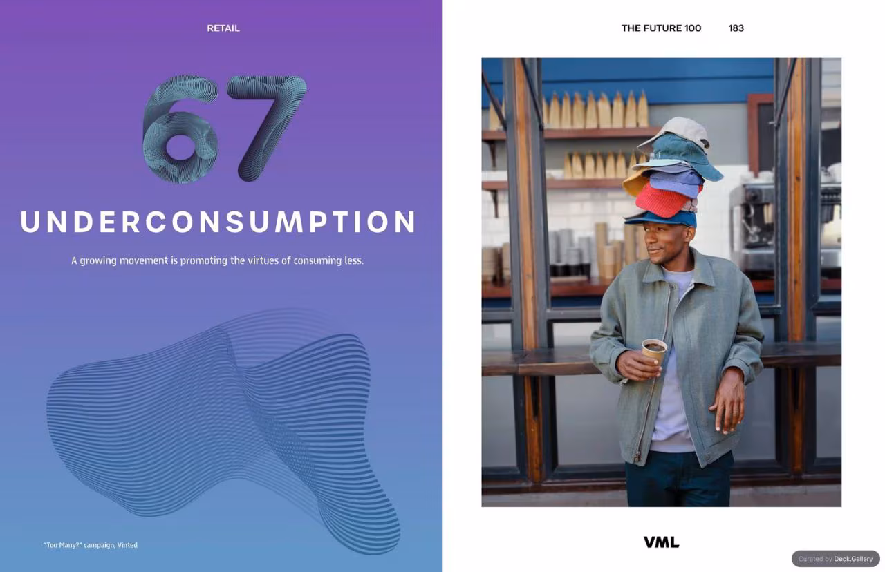 VML Intelligence The Future 100: Trends & Change to Watch in 2025, slide 183