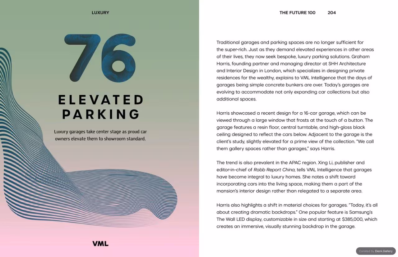 VML Intelligence The Future 100: Trends & Change to Watch in 2025, slide 204