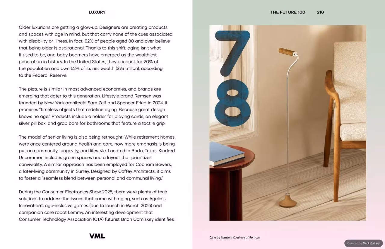 VML Intelligence The Future 100: Trends & Change to Watch in 2025, slide 210