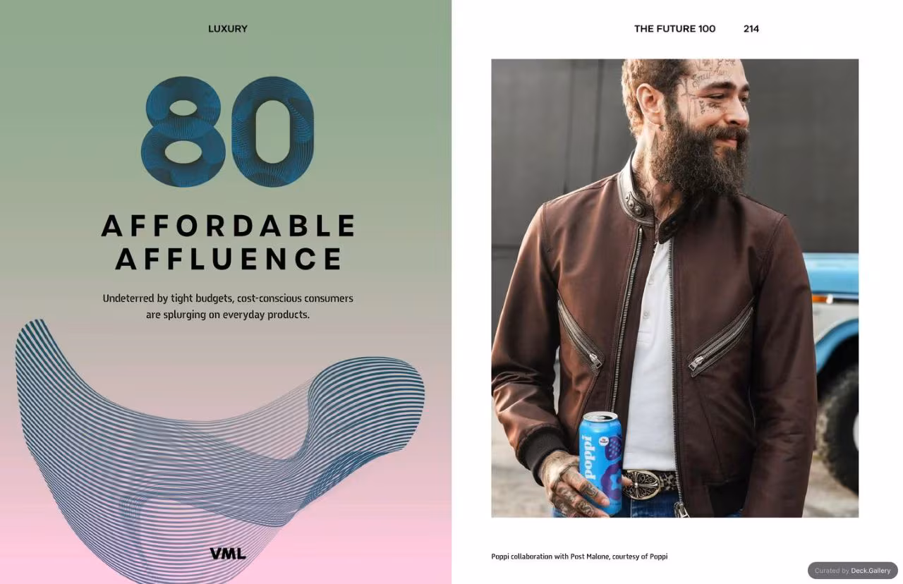 VML Intelligence The Future 100: Trends & Change to Watch in 2025, slide 214