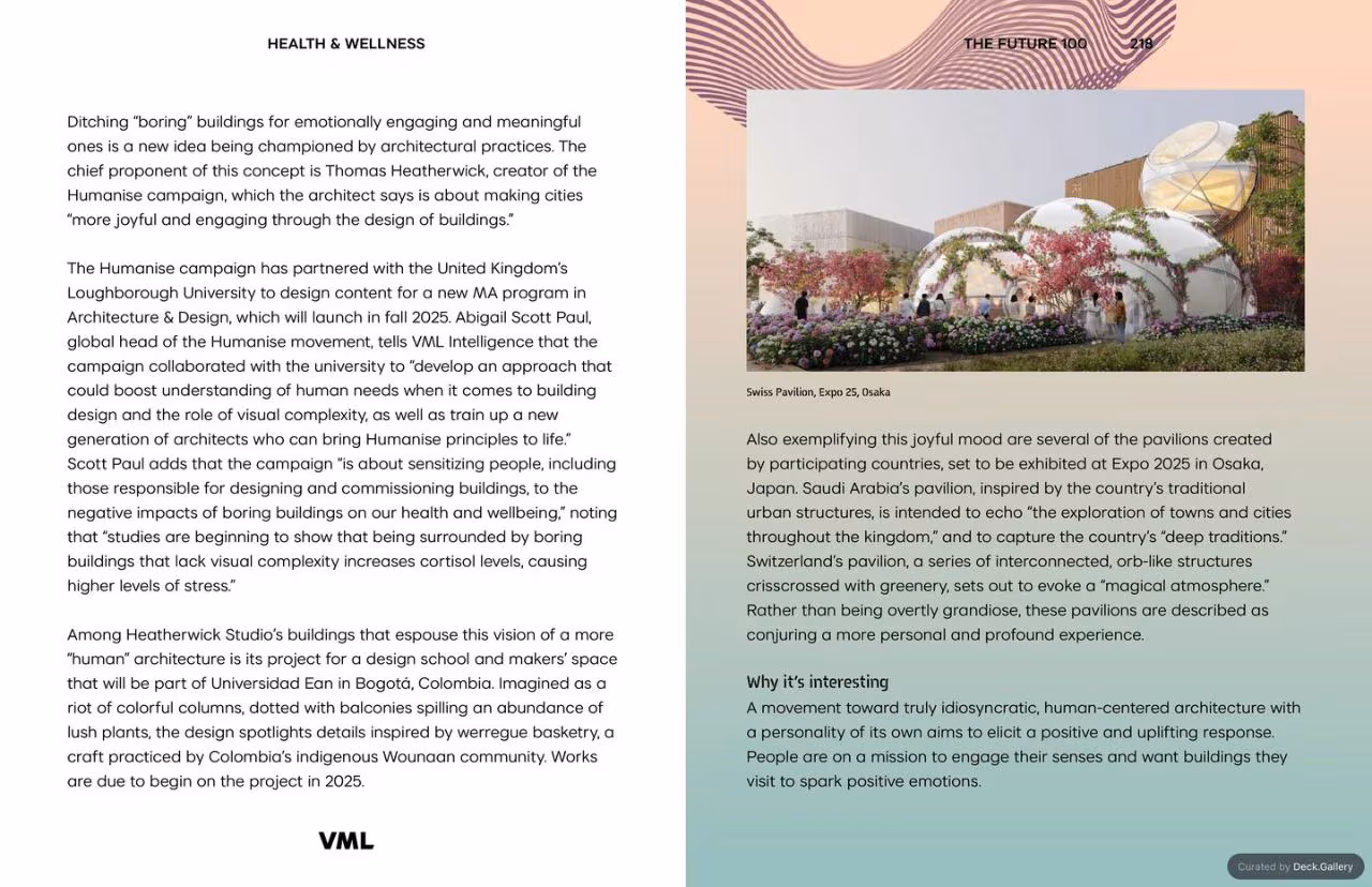 VML Intelligence The Future 100: Trends & Change to Watch in 2025, slide 218