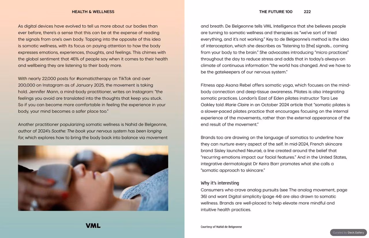 VML Intelligence The Future 100: Trends & Change to Watch in 2025, slide 222