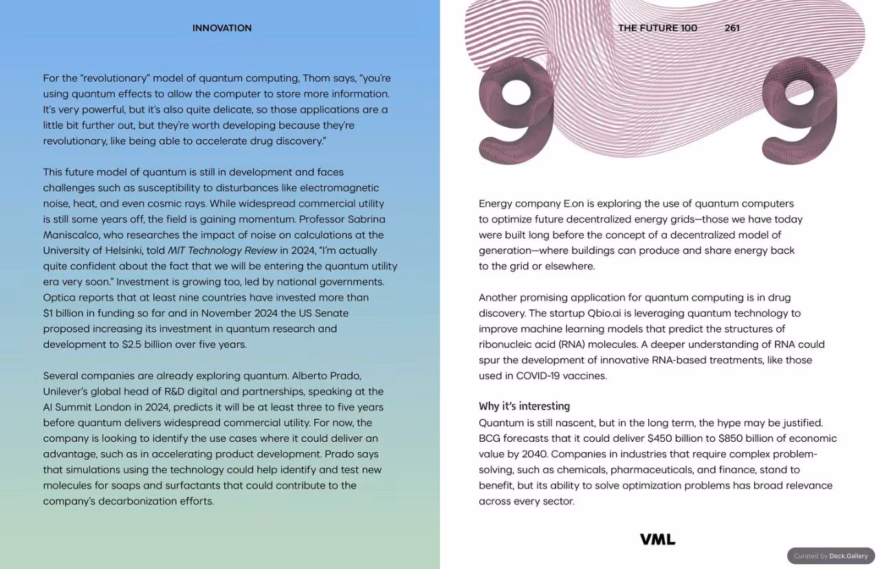 VML Intelligence The Future 100: Trends & Change to Watch in 2025, slide 261