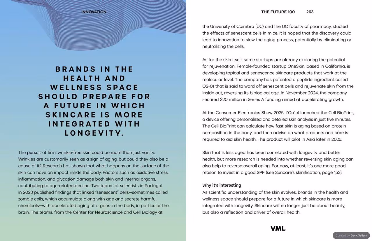 VML Intelligence The Future 100: Trends & Change to Watch in 2025, slide 263