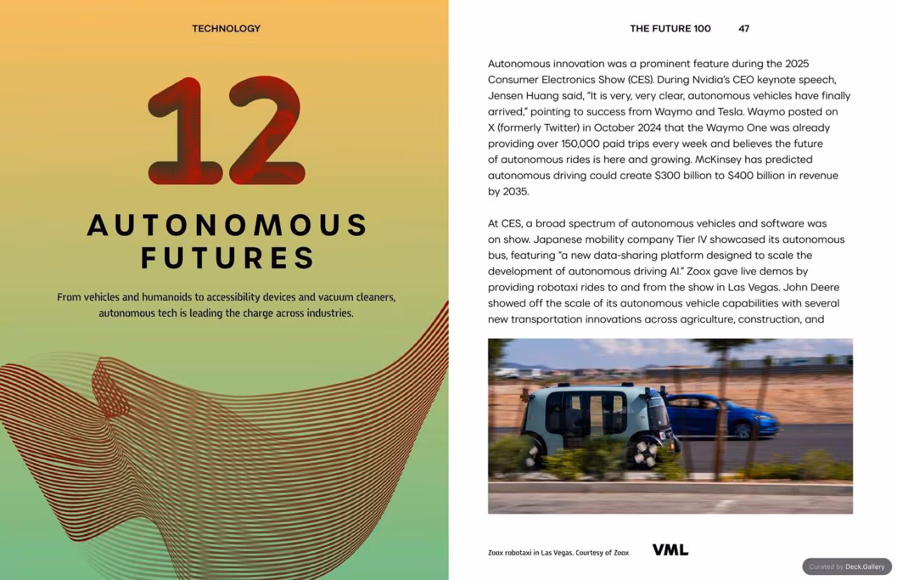 VML Intelligence The Future 100: Trends & Change to Watch in 2025, slide 47