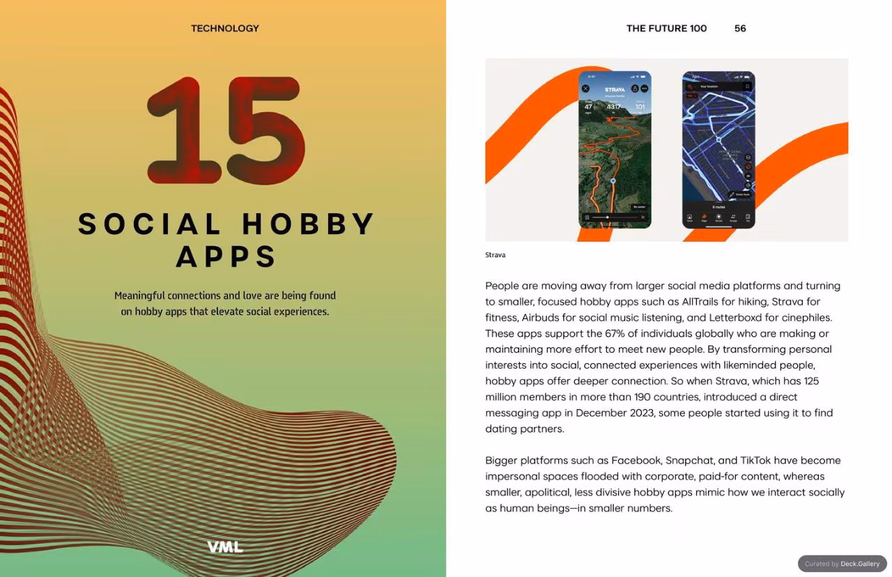 VML Intelligence The Future 100: Trends & Change to Watch in 2025, slide 56