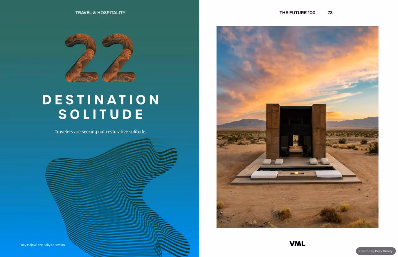 VML Intelligence The Future 100: Trends & Change to Watch in 2025, slide 73