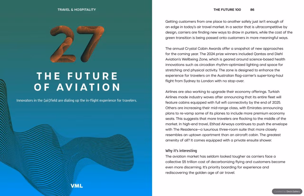 VML Intelligence The Future 100: Trends & Change to Watch in 2025, slide 86