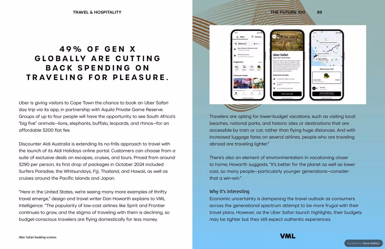 VML Intelligence The Future 100: Trends & Change to Watch in 2025, slide 89