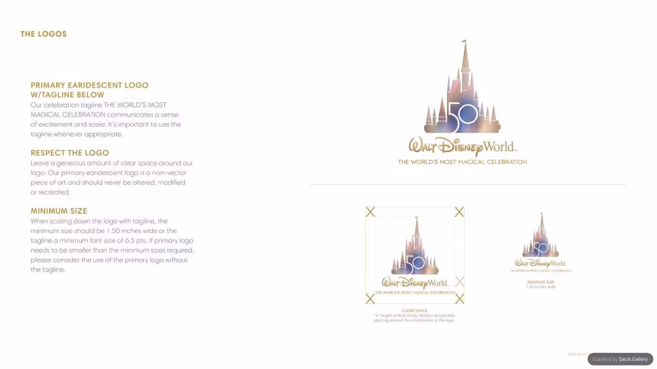 Walt Disney World Brand Guidelines 2021, slide 7