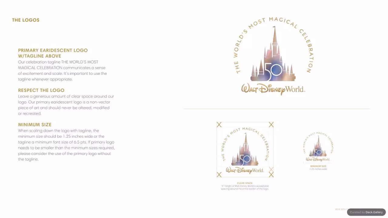 Walt Disney World Brand Guidelines 2021, slide 8