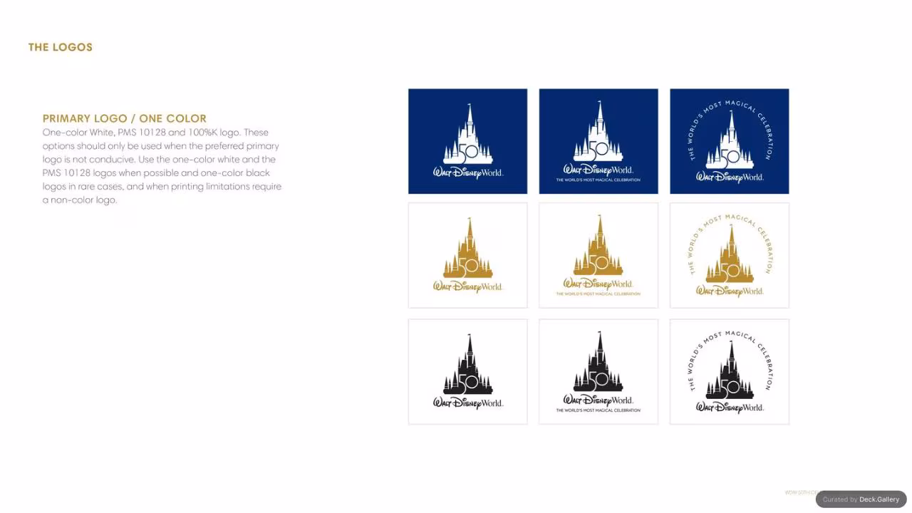 Walt Disney World Brand Guidelines 2021, slide 10