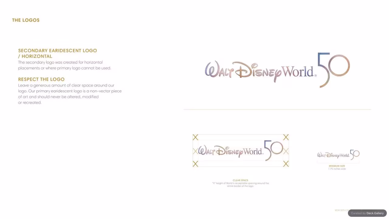 Walt Disney World Brand Guidelines 2021, slide 11