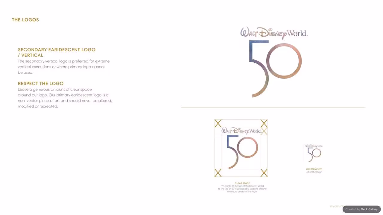 Walt Disney World Brand Guidelines 2021, slide 12