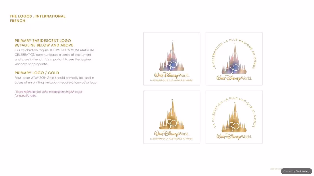 Walt Disney World Brand Guidelines 2021, slide 15