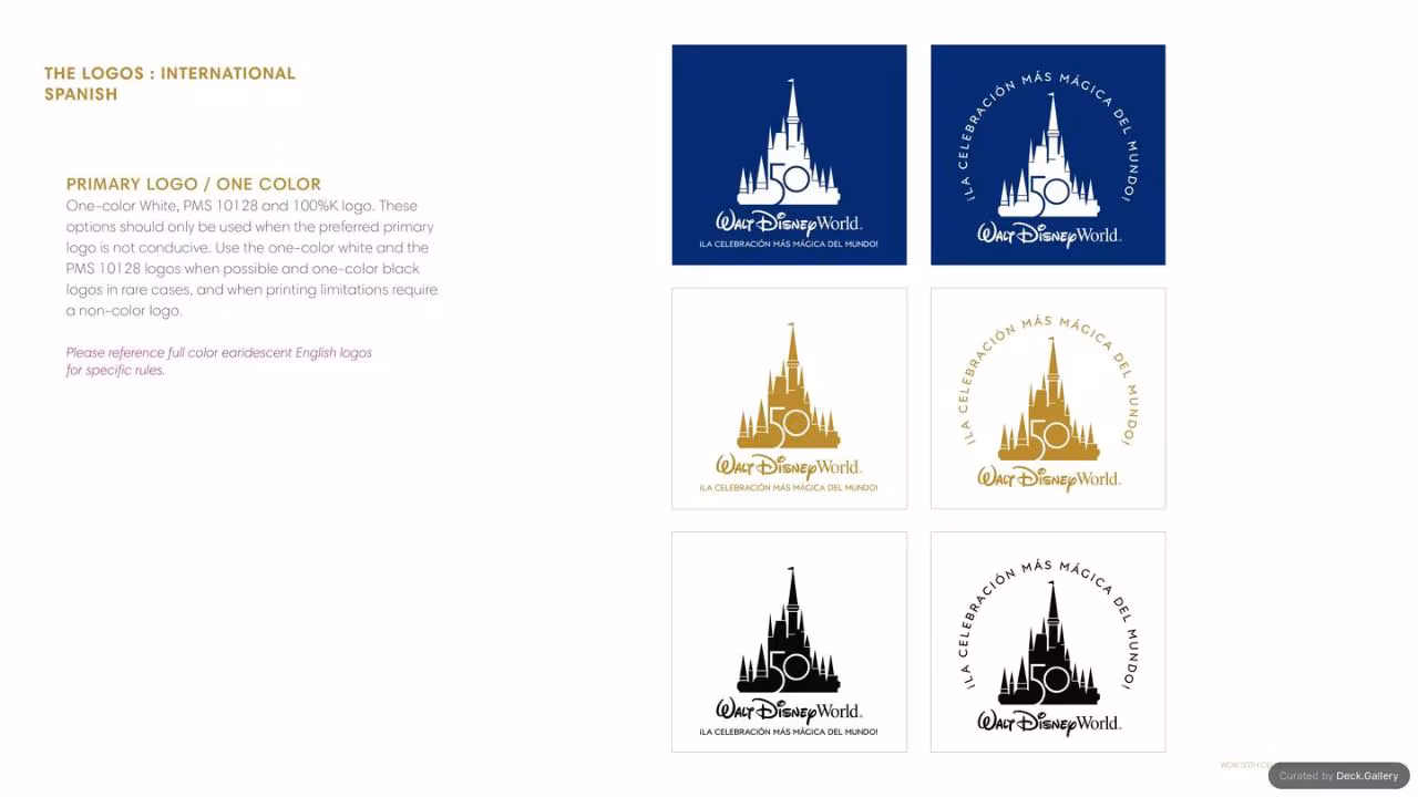 Walt Disney World Brand Guidelines 2021, slide 20
