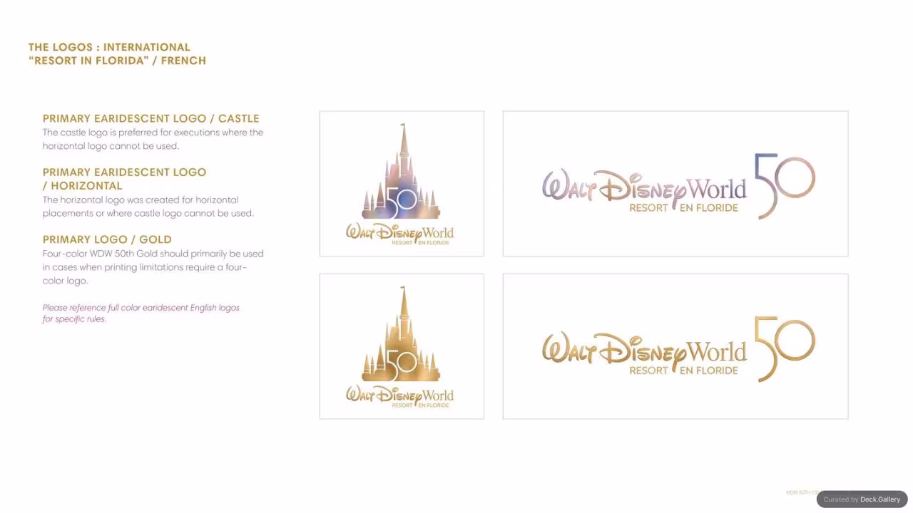 Walt Disney World Brand Guidelines 2021, slide 23