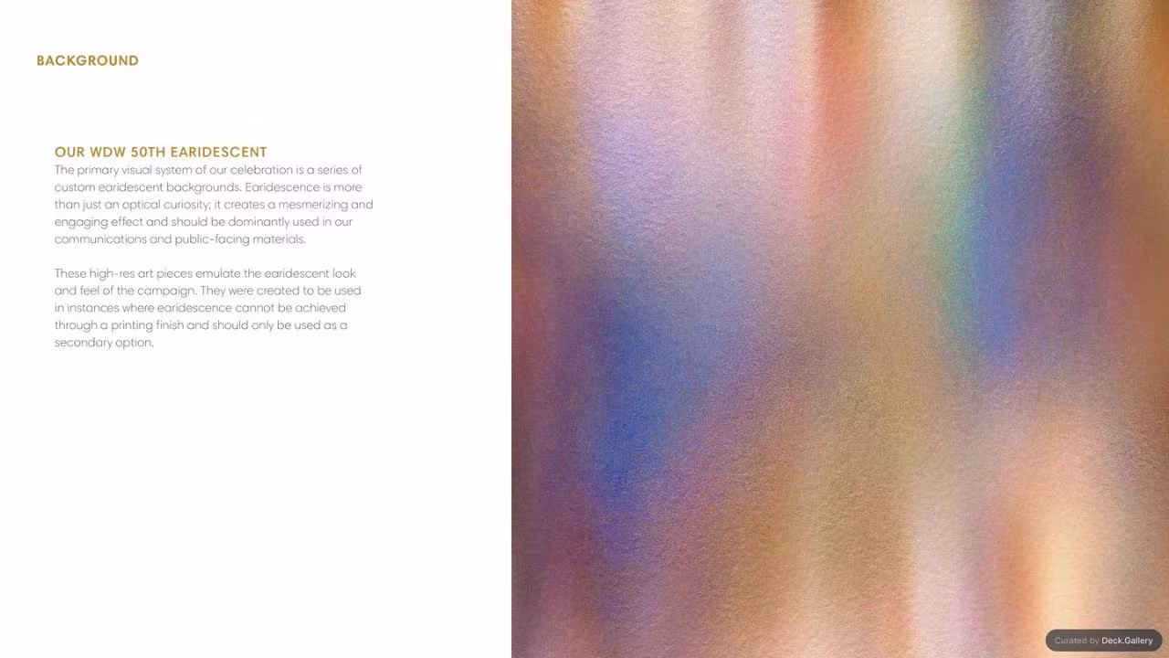 Walt Disney World Brand Guidelines 2021, slide 35