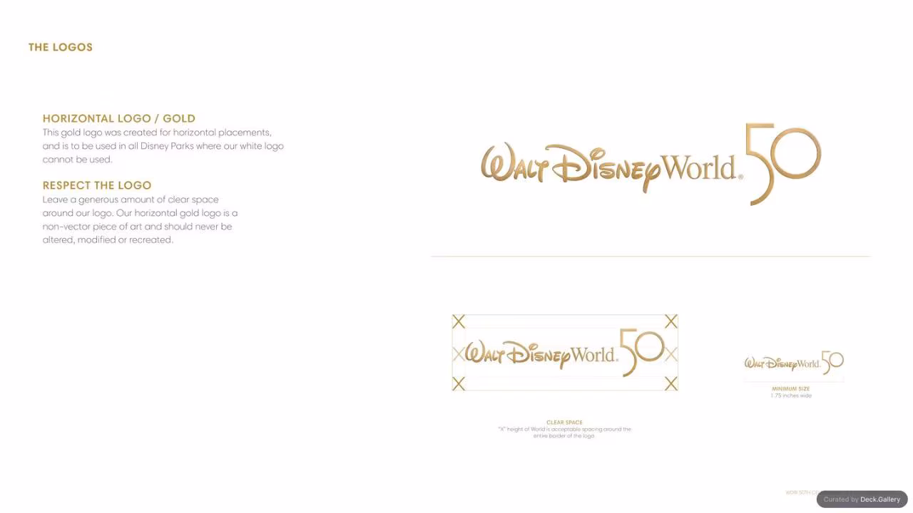 Walt Disney World Brand Guidelines 2021, slide 45