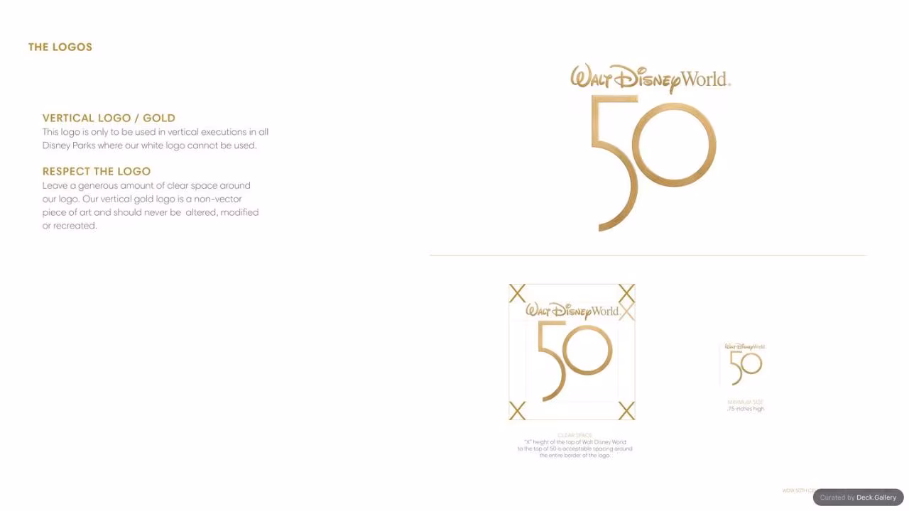 Walt Disney World Brand Guidelines 2021, slide 46
