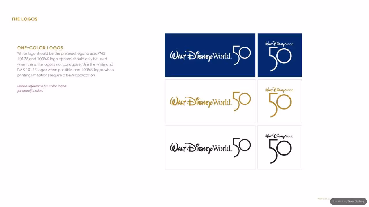Walt Disney World Brand Guidelines 2021, slide 47