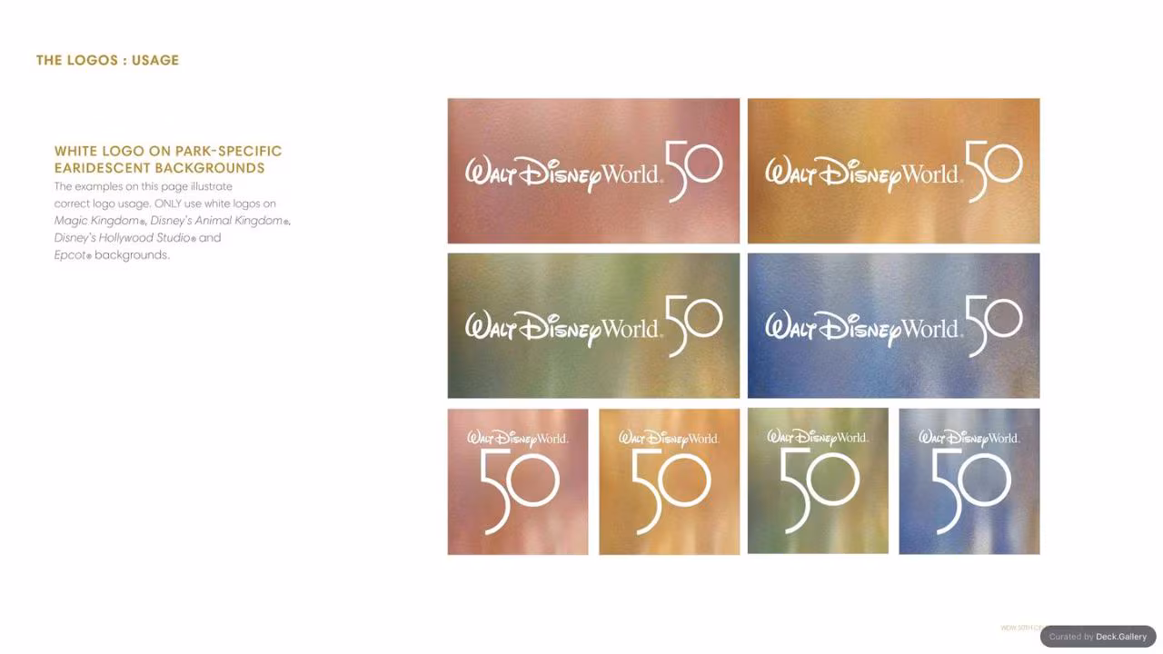 Walt Disney World Brand Guidelines 2021, slide 48