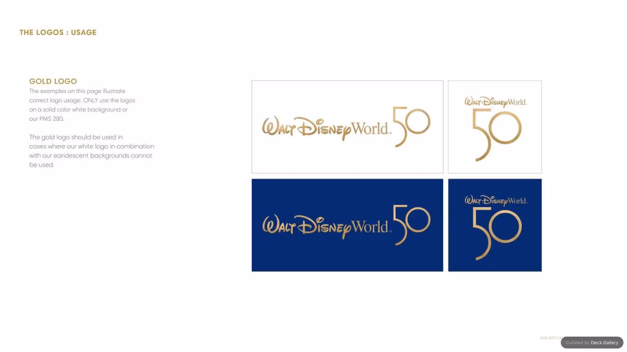 Walt Disney World Brand Guidelines 2021, slide 49