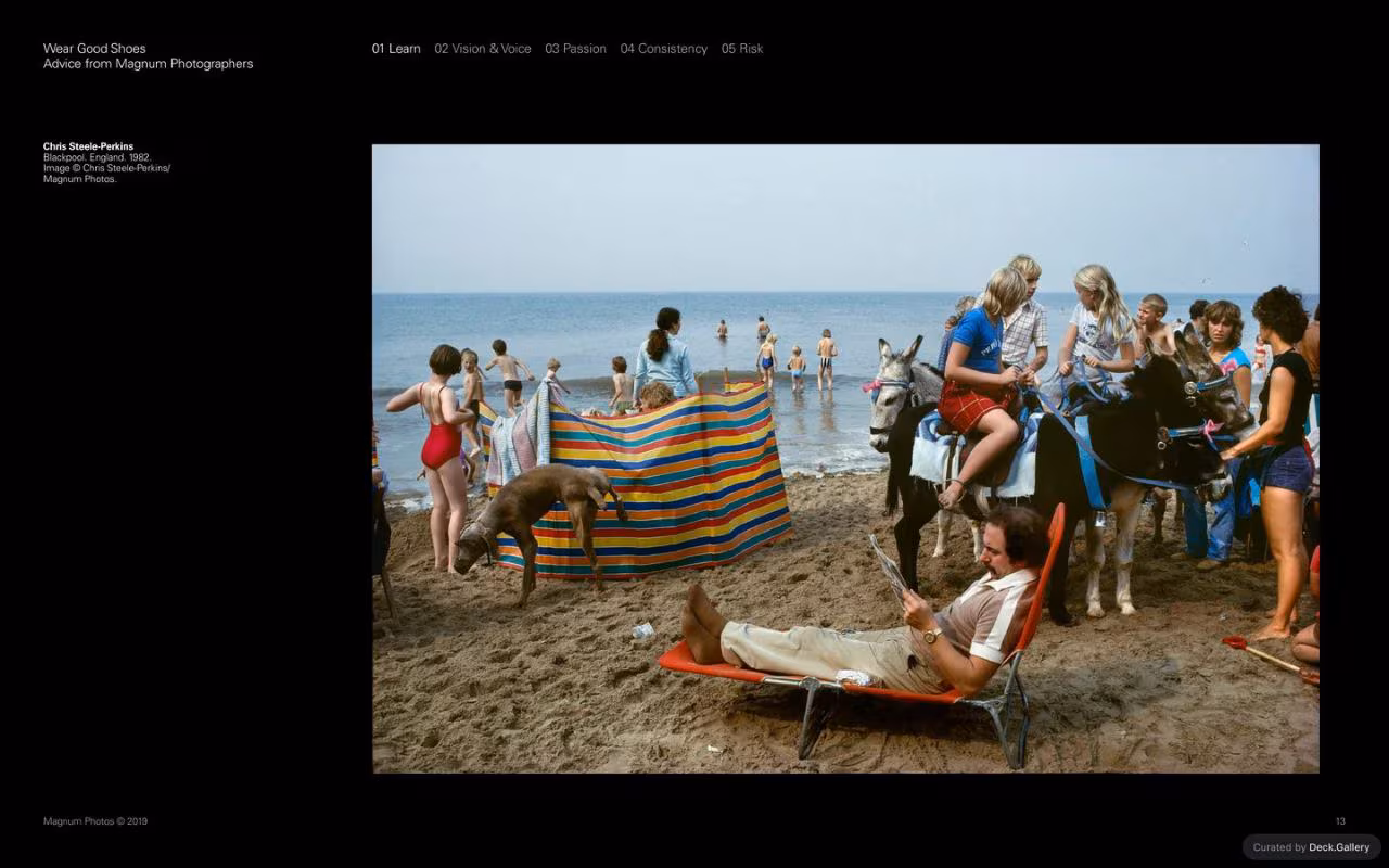 Wear Good Shoes: Advice from Magnum Photographers, slide 13