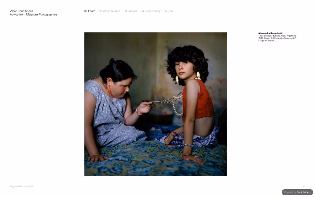 Wear Good Shoes: Advice from Magnum Photographers, slide 15