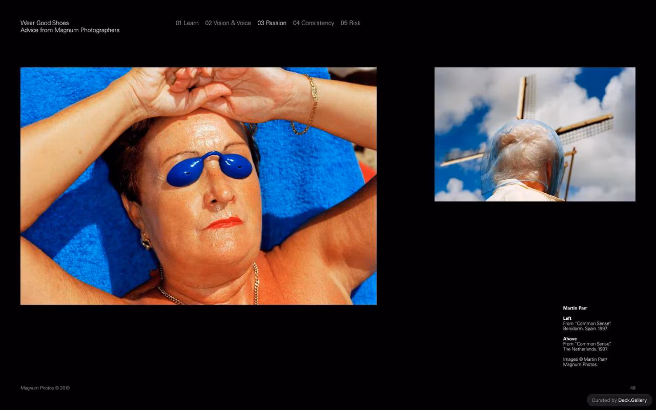 Wear Good Shoes: Advice from Magnum Photographers, slide 48