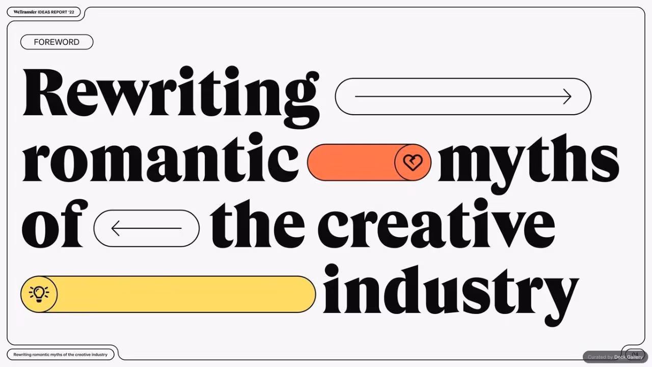 WeTransfer Ideas Report 2022, slide 4
