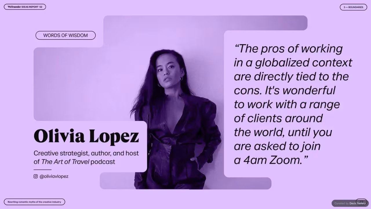 WeTransfer Ideas Report 2022, slide 27