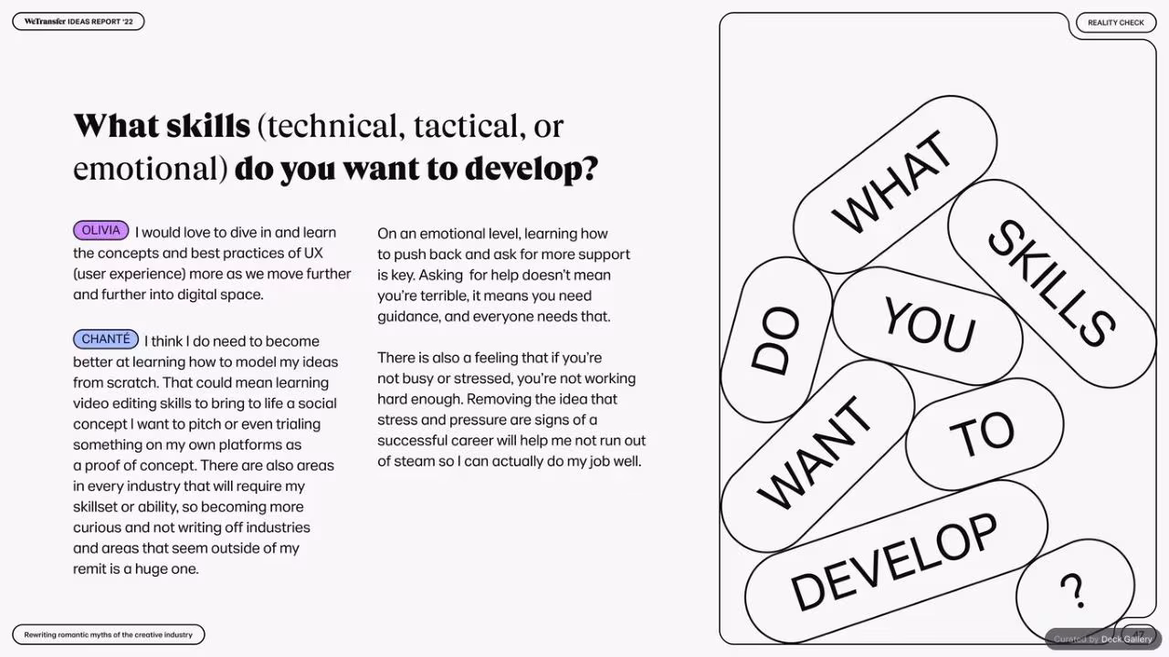 WeTransfer Ideas Report 2022, slide 47