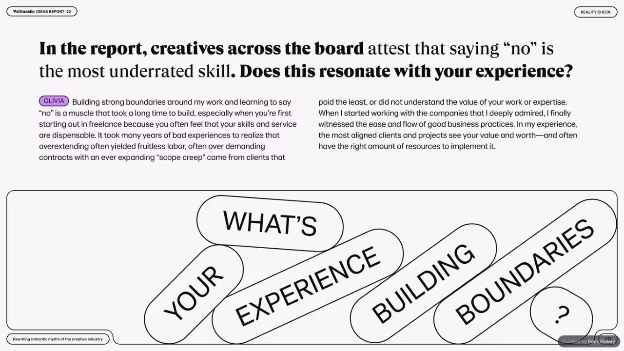 WeTransfer Ideas Report 2022, slide 49