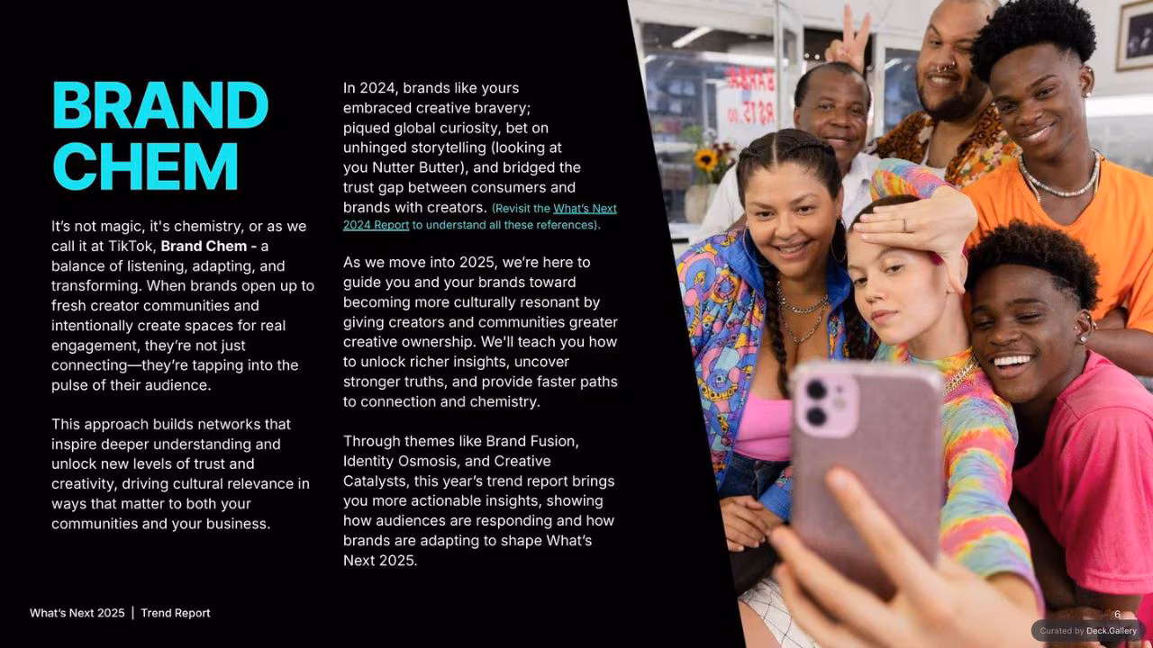 TikTok What's Next Trend Report 2025, slide 6