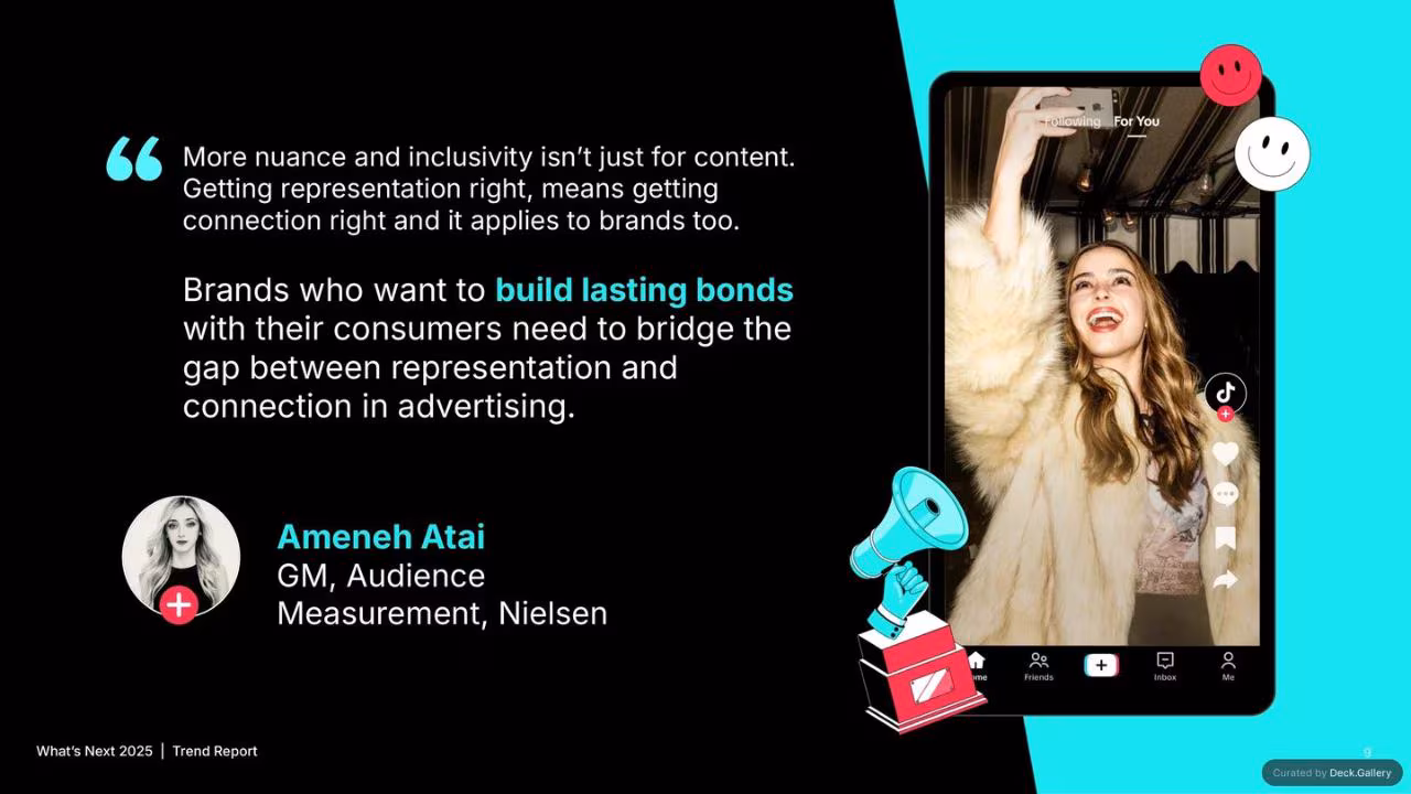 TikTok What's Next Trend Report 2025, slide 9