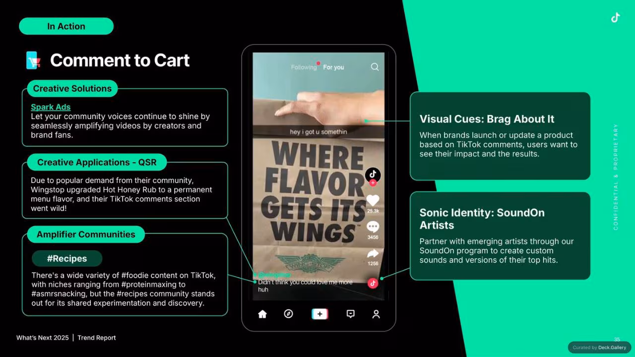 TikTok What's Next Trend Report 2025, slide 35