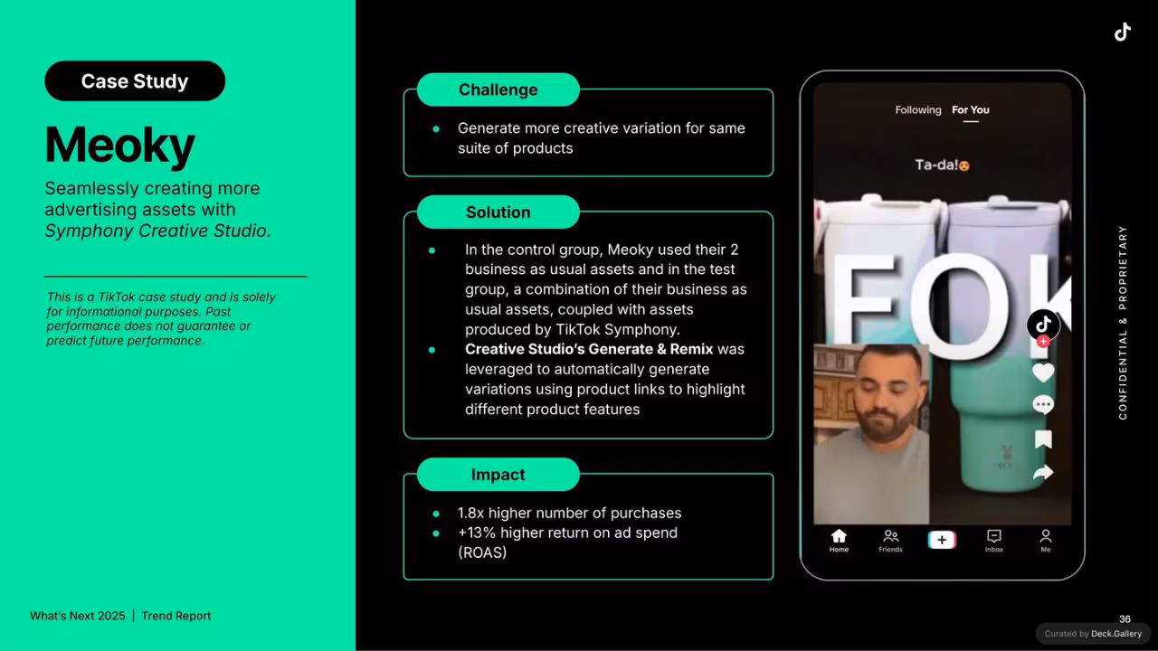 TikTok What's Next Trend Report 2025, slide 36